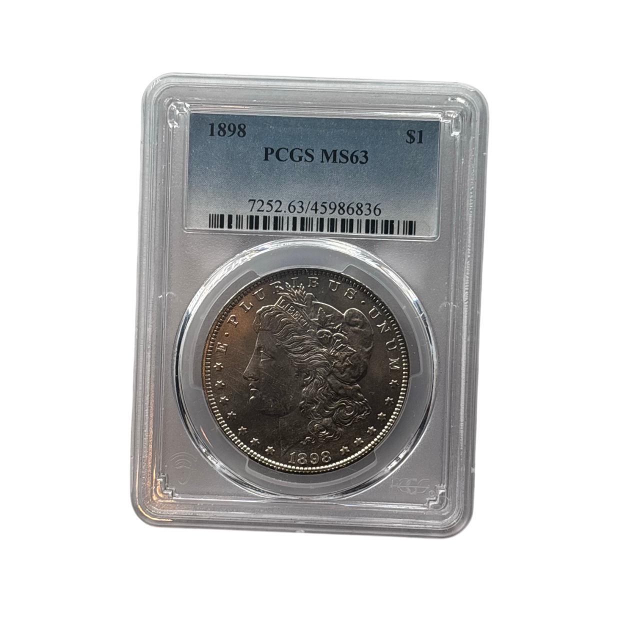 1898 Morgan Silver Dollar | PCGS MS63 | Choice Mint State