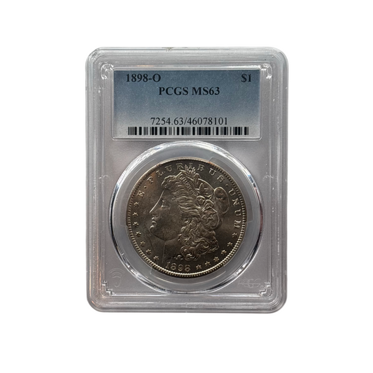 1898-O Morgan Silver Dollar | PCGS MS63 | Choice Mint State