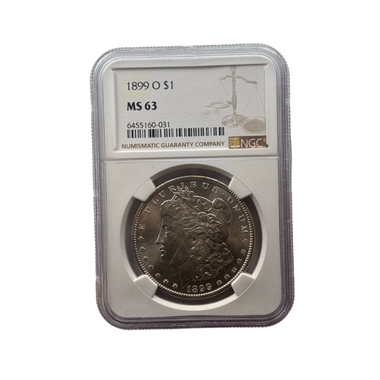 1899-O Morgan Silver Dollar | NGC MS63 | Choice Mint State