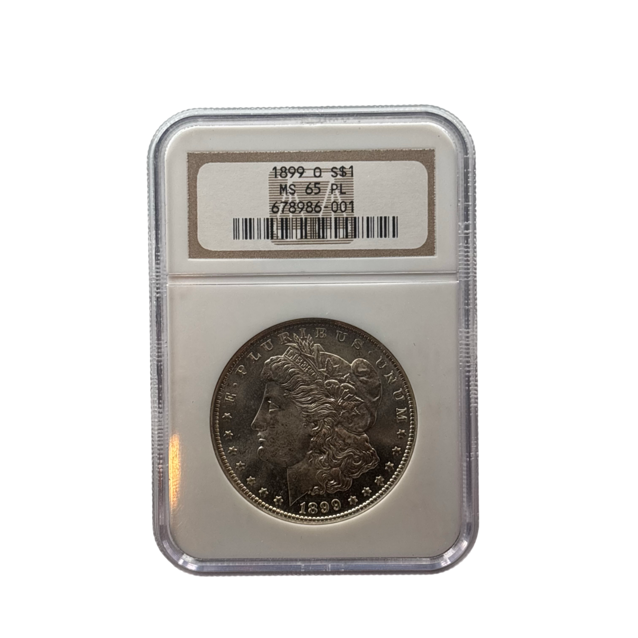 1899-O Morgan Silver Dollar | NGC MS65 PL | Gem Prooflike