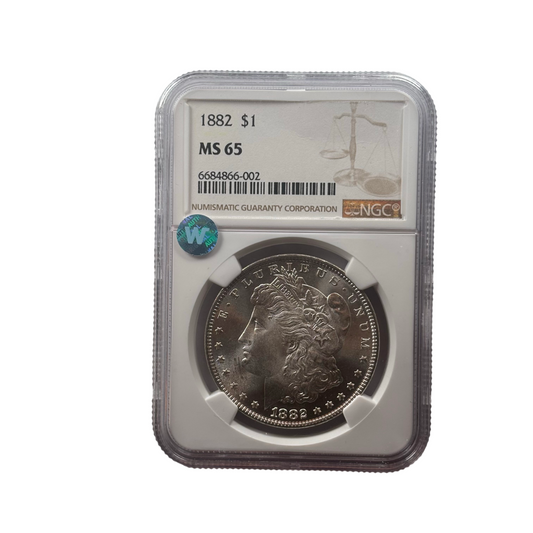 1882 Morgan Silver Dollar | NGC MS65 | Philadelphia Mint | Cert #6684866-002