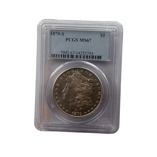 1879-S Morgan Silver Dollar | PCGS MS67 | San Francisco Mint | Cert #14252393