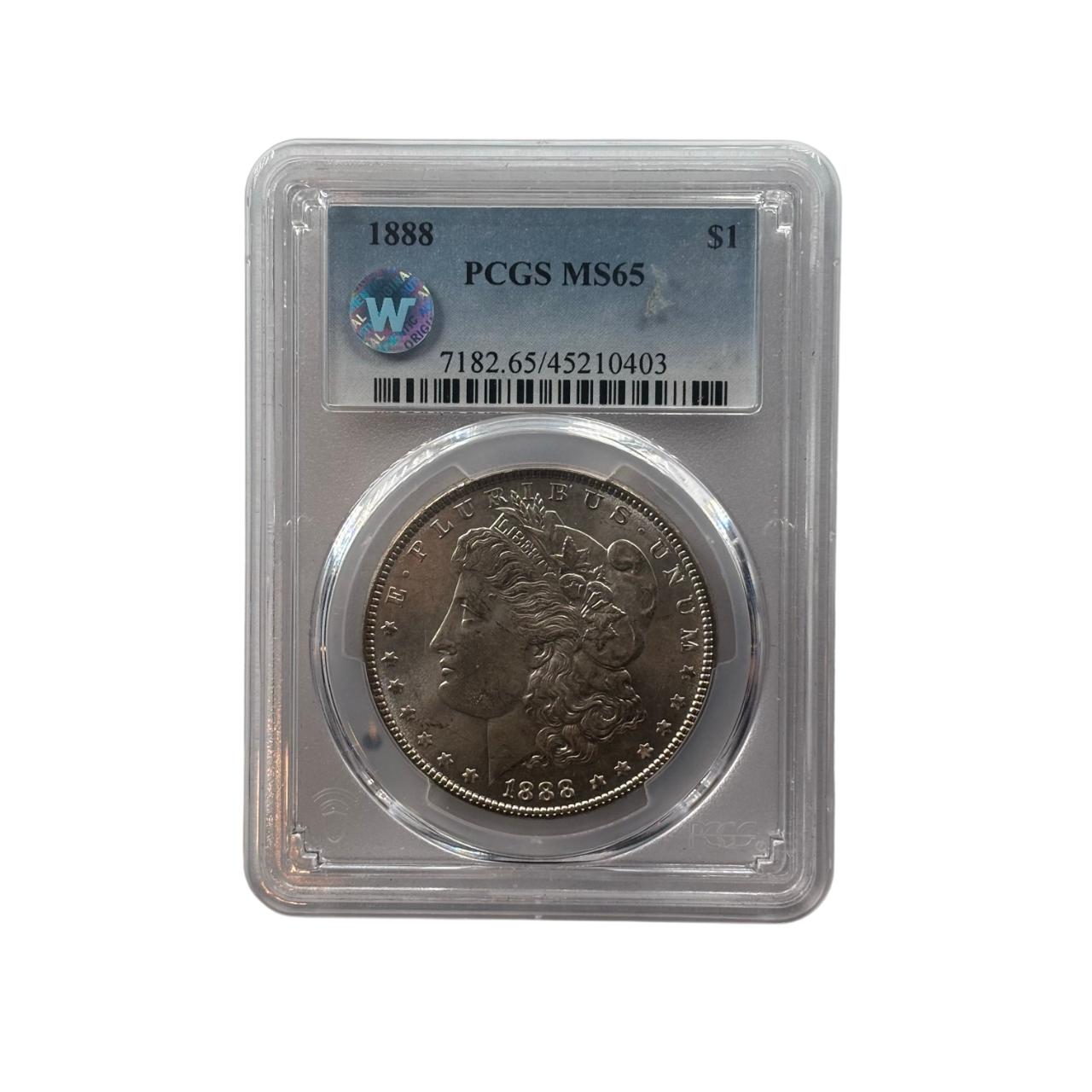 1888 Morgan Silver Dollar | PCGS MS65 | Philadelphia Mint | Cert #45210403