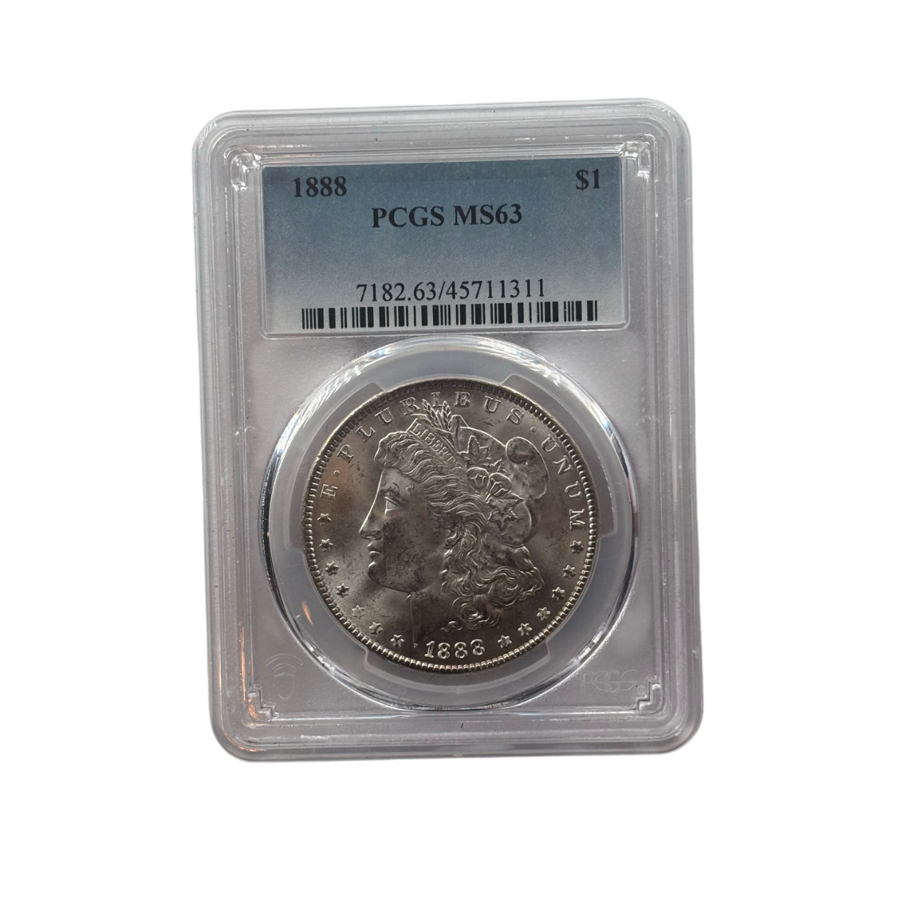 1888 Morgan Silver Dollar | PCGS MS63 | Philadelphia Mint | Cert #7182.63/45711311