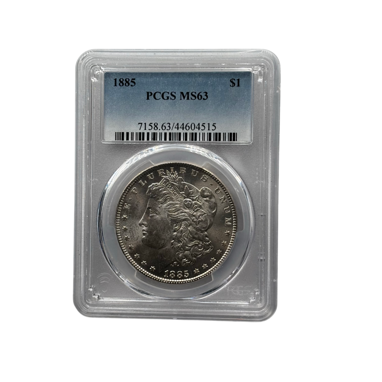 1885-P Morgan Silver Dollar | PCGS MS63 | Cert #44604515 | Philadelphia Mint