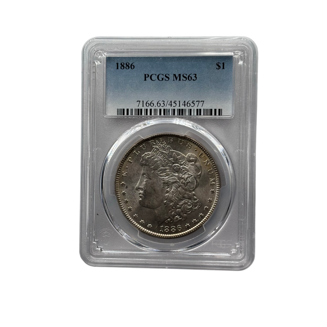 1886 Morgan Silver Dollar | PCGS MS63 | Cert #45146577 | Philadelphia Mint
