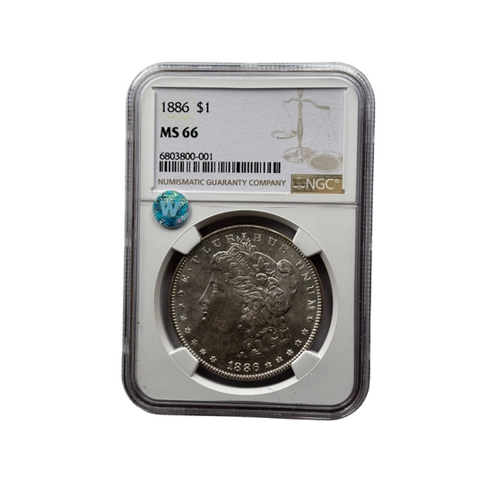 1886 Morgan Silver Dollar | NGC MS66 | Philadelphia Mint | Cert #6803800-001