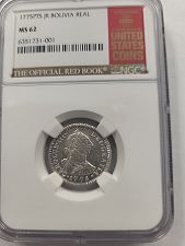 1775 PTS JR Bolivia Excavation 1 Reale MS-62 NGC -6351731-001